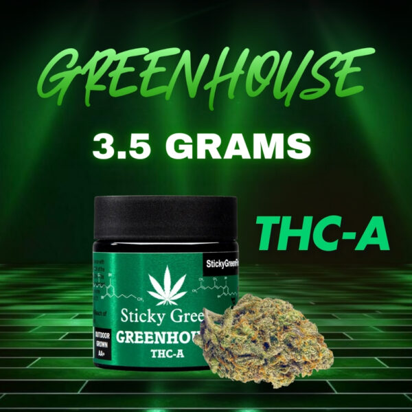 Sticky Green 3.5gm Flower THC-A (Greenhouse)