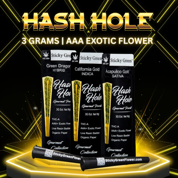 Sticky Green 2pk THC-A Gourmet Collection Hash Hole