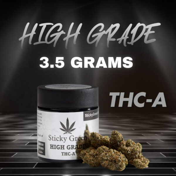 Sticky Green 3.5gm Flower THC-A (High Grade)