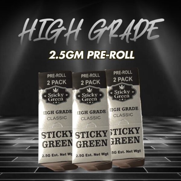 Sticky Green Pre Roll 2ct THC-A + THC-P (High Grade)