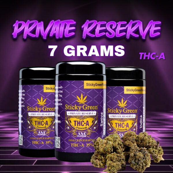 Sticky Green 7gm Flower THC-A (Private Reserve)